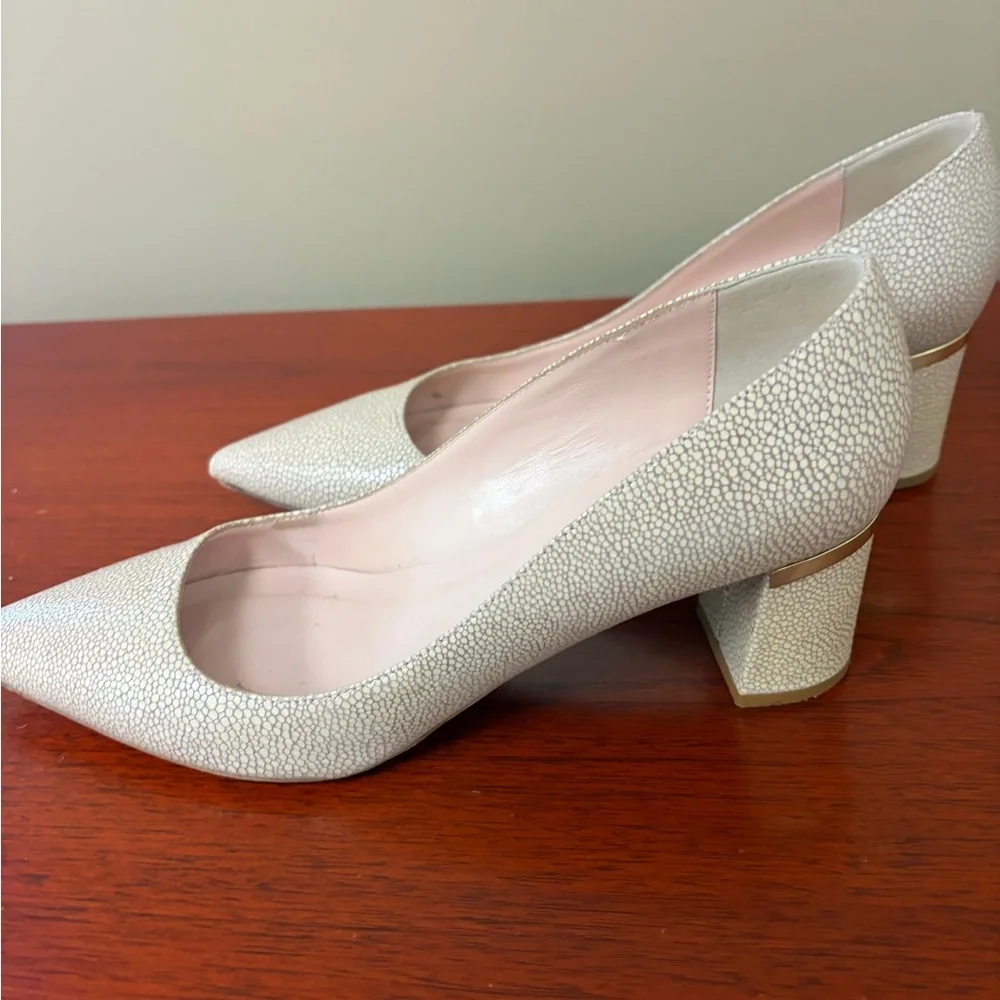 Kate Spade block heel pumps Sz 7.5